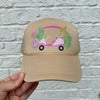 Golf Cactus - Faux Patch Trucker Hat