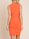 Tangerine Sleeveless Dress